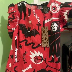 Nooworks Ruffle Top in Pippa Print